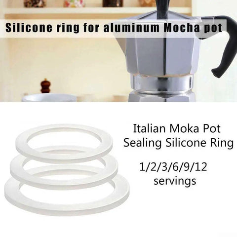 Replacement Silicone Gasket Seal For Moka Pot Stovetop Espresso Makers O Ring That Keeps Leaks At Bay And Fits 1 To 12 Cup Models