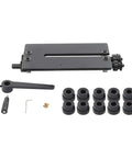 Manual Bead Roller Kit 12 Inch with 6 Dies Set for Metal Sheets and Steel Bead Rolling Tool components displayed