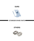 Heavy Duty 2040 Aluminum Profile Corner Brackets Kit Featuring M5 T Slot Nuts image comparing quality of our bracket and others