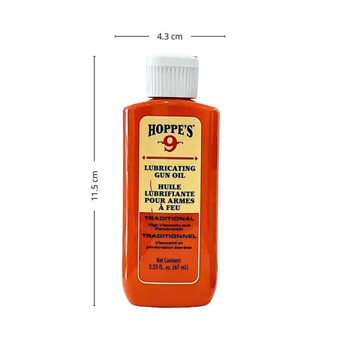 No. 9 Precision Oil Combo Pack With Needle Point Bottle And 2.25 Oz Refill, high viscosity gun oil bottle front view