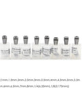 Top Notch Er16 Spring Collet Chuck For Cnc Milling Lathe Machines Offering Dead Nuts Accurate Clamping Heavy Duty Steel Build And Quick Spindle Tool Changing, showing 8 precision collets in various sizes.