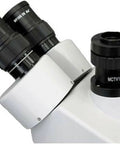 0.5X C-Mount Lens Adapter For Video Cameras And Microscopes, Plug And Play Focus Adjustable Accessory For Crisp Imaging, 1 Inch Camera Mount, Wide Compatibility With Microscope Video Setups And Cameras attached to a microscope