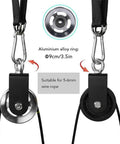 360 Degree Rotation Pulley Cable Machine Attachment For Home Gym A Beast Of A Setup Built With Detachable Heavy Duty Steel And Smooth Roller For Quiet Easy Install And Full Body Strength Training Of Back Shoulders Arms, aluminium alloy ring, 5-6mm wire rope