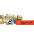 1 Inch Push Fit Ball Valves 5 Pack Brass Full Port Leak Free Shut Off With Push To Connect Design NSF ANSI 61 Certified