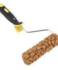 Heavy Duty Texture Paint Roller For Wall Decorating Featuring Eco Friendly Foam That Delivers A Hella Real Smooth Dope Coat To Your Drywall Without Any Sticky Mess, 12 inch foam roller with textured surface.