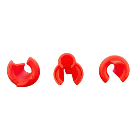 Anti-Short Bushing 5 by 16 Inch FMC Cable Bushing For 14 by 2 And 12 by 2 AC Wire, Plastic Conduit Fitting With Pull Tab, 80 Pack, Flexible Easy Install, Protects Insulation From Sharp Edges red plastic bushing set