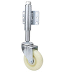 Four Inch Nylon Gate Wheel With Spring Loaded Caster for Automatic Height Adjustment and Eliminated Gate Sag On Uneven Terrain.