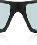 Heavy Duty Safety Glasses Bulk Pack Featuring Anti Scratch And Anti Fog Full Frame Lenses front view with blue tinted lenses.