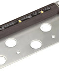 Bracket detail of Three LED Landscape Lights With Bracket In Textured Architectural Bronze Finish 4 Pack For Outdoor Pathway And Yard Accent Lighting Weatherproof And Energy Efficient