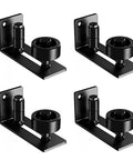 Four Pack Barn Door Floor Guides With Bottom Adjustable Roller Eight Setup Options For Quiet Flush Wall Mount Design