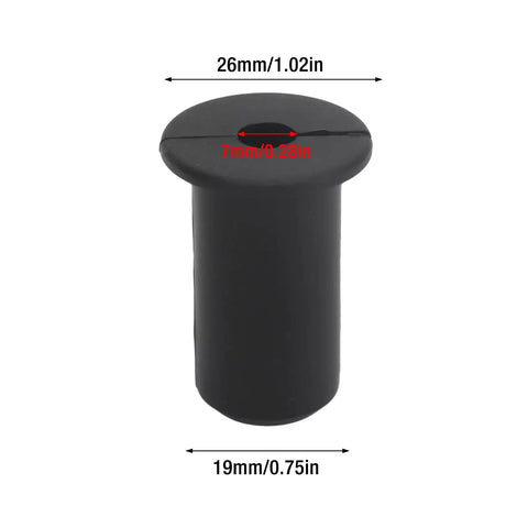 Solid Black Silicone Cable Grommets For Wall Hole Perfect Fit 0.75 Inch Wire Routing Kit Guards Antenna Cables And Series Wires for 0.75 in hole