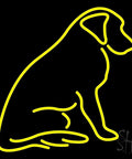 LED Neon Sign Logo Dog Theme 16 Inch Tall By 16 Inch Wide Black Square Cut Acrylic Backing Dimmer Included For A Customizable Lit Indoor Vibe Premium Indoor Sign For Club Decor Home Events Workshops Storefronts