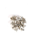 16 Piece Dowel Center Points and Steel Tenon Pins Set for Precision Woodworking in chrome steel on white background