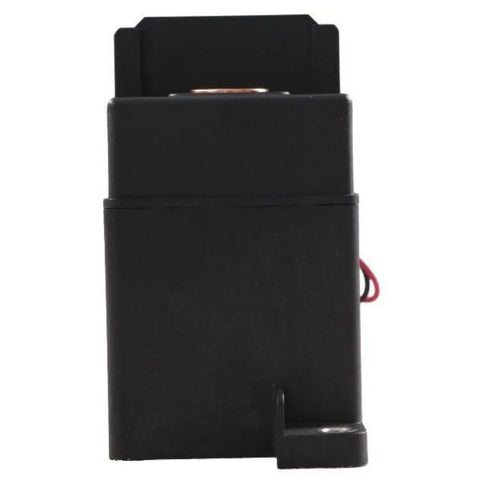 Professional Grade 500A 1000V DC Contactor Featuring A Ceramic Seal, black ceramic protective housing with wiring, for EV charging.