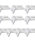 90 Degree Solar Panel Mounting L Bracket For RVs, Boats, And Off Grid Roofs Aluminum Alloy Silver Finish Fits Z Brackets