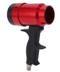 High Volume 6000L Per Minute Industrial Heat Gun For Shrink Wrapping Tubing Drying And Water Based Paint Curing, red aluminum handle.