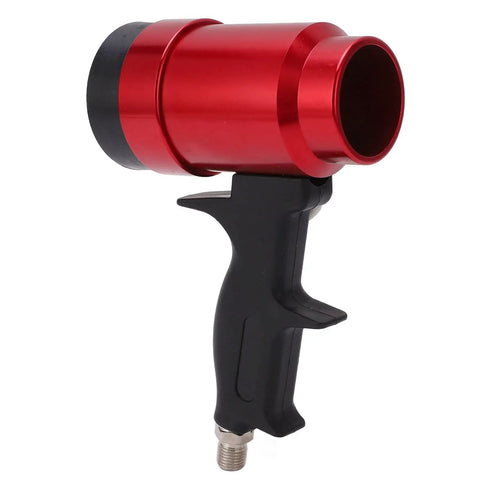 High Volume 6000L Per Minute Industrial Heat Gun For Shrink Wrapping Tubing Drying And Water Based Paint Curing, red aluminum handle.