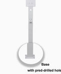 Base with pre-drilled holes for Tough As Nails EV Charger Holder Outdoor Waterproof Steel Enclosure Built Different.