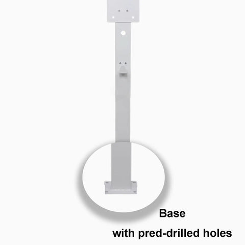 Base with pre-drilled holes for Tough As Nails EV Charger Holder Outdoor Waterproof Steel Enclosure Built Different.
