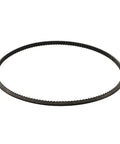 Close-up of a Two Pack 5M375 Lathe Drive Belt for WM210V Mini Lathe with 38mm bore, showing polyurethane material and ridged design.