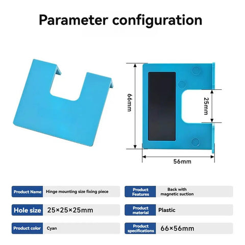 Hinge Mate Pro Door Hinge Jig With Magnetic Locking For Drill Free Quick Install Adjustable Accurate Hole Guide For Door Jambs Magnetic Suction Design DIY Carpenter Kit 2 Pack