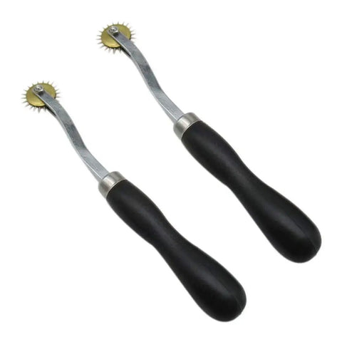7 Inch Scoring Wheel Tool For Custom Box Making And Size Adjustment Pack Of 2 Pro Grade Box Maker Kits With Durable Wheel For Precise Cardboard Scoring And Straight Line Guide, black handles