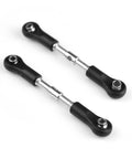 Beefed Up Steering Linkage Set For 1 To 8 Scale X25 X27 X17 RC Cars F22 LG03 Spare Parts Pack Of 2 Black Durable Upgrade For Smooth Precise Steering, black metal RC steering rods