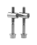Ultra Light Titanium M5x40mm Bolt Nut Washer Set For Easton EC90 EC70 Zero Seatpost Replacement shown in stainless steel color