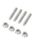 Bolt On Exhaust Studs And Chrome Flanged Nuts Kit For Harley Big Twin 1984-2015 And Sportster XL 1986-2015 Direct Fit Replacement
