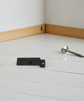 10 Pack Carbon Steel Slatwall Utility Hooks Black With Groove Frame Design piece and screw on floor