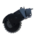 Straight Swap Left And Right Drive Wheels Robot Vacuum Replacement Parts No Sweat Fix For Proscenic M8 Pro Roidmi Eve Plus, close-up view of a black drive wheel.