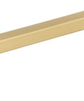 Oskar Collection Warm Brass Cabinet Pull Handle With 5 1/16 In Mounting Hole Spacing, 5 7/8 In Overall Length, 1 1/4 In Projection