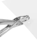 Two Pack One-Eighth Inch Small Hole Punch, Metal Handheld Mini Circle Hole Puncher cutting hole in paper, durable silver design