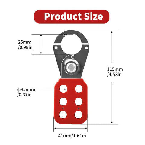 Double Layer Nylon Handle Chrome Plated Steel Lockout Tagout Hasps With One Inch Jaw Engineered For Group Safety Routines And Rough Job Sites Built Tough As Nails For The Daily Grind