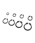 200 Piece M6 M8 M10 M12 M14 M16 M18 M20 Internal And External Retaining Circlips C Clip Washers Snap Ring Kit in carbon steel