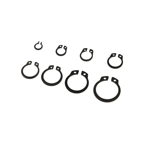 200 Piece M6 M8 M10 M12 M14 M16 M18 M20 Internal And External Retaining Circlips C Clip Washers Snap Ring Kit in carbon steel