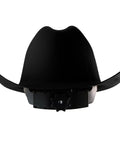 Back view of Cowboy Style Nonvented Full Brim Hard Hat With 4 Point Ratchet Suspension ANSI Z89.1 Type 1 Class E OSHA Safety Helmet