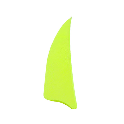 Archery Arrows Feathers 3 Inch Real Feathers Fletching With Shield Cut For DIY Hunting And Target Shooting Shafts Neon Yellow
