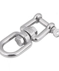 Top Shelf 304 Stainless Steel Swivel Shackle And Snap Hook Built For Marine And Backyard Cooking Rock Solid 6Mm Heavy Duty Hardware close-up view