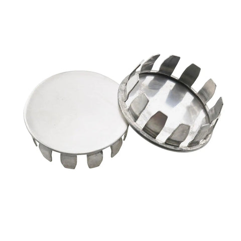 Heavy Duty 4 Pack 1 Inch Stainless Steel Knockout Plugs For Electrical Boxes, showing removable rustproof seals with tight fit design.