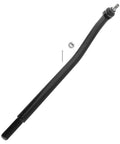 Beefed-Up Three Piece Front Tie Rod Kit With Inner Drag Link, Left Outer Tie Rod End, And Passenger Side Adjusting Sleeve For Ford Excursion 2000-2005 And Ford F-250 F-350 Super Duty 1999-2004, F-450 F-550 1999-2002 DS1438 ES3427 ES3426 black steel tie rod end