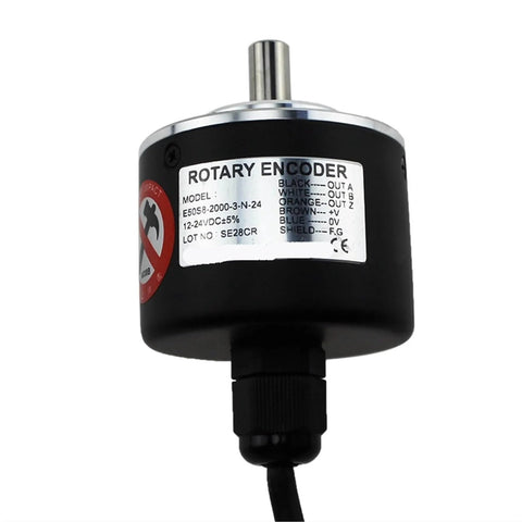 E50S8 8mm Shaft Type Servo Motor Encoder With Solid Shaft Dual Rotary Encoder for Precision Motion Control 1 Piece Pack