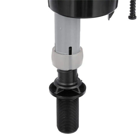 Close-up of Universal All In One Toilet Tank Repair Kit For 2 Inch Flush Valve Toilets fill valve replacement section.