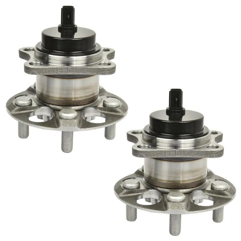 Wheel Hub And Bearing Assembly For Toyota Prius 2010 2015 And Prius Plug In 2014 2015 5 Lug Rear Pair With ABS Sensor