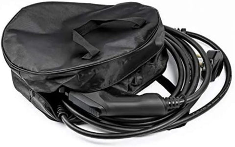 Heavy Duty Round Cable Organizer Bag that Keeps Your Cords Fully Sorted And Tangle Free for Jumper Cables, RV Sewer Hose, EV Charger.