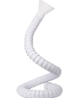 Heavy Duty Industrial Fume Extractor Arm With A Two To Three Inch Heat Resistant Flexible Dust Hose shaped in a spiral design.