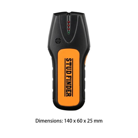 Kickass Dead Accurate Stud Finder And Wall Scanner, black and orange, compact size, ergonomic design for detailed scanning and detection.
