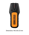 Heavy Duty Stud Finder And Wall Scanner With Metal Detector Mode To Track Wood Studs Electrical Circuits And Plumbing Lines Offering Slick Handling Audible Alarms And Bright Flashes For No Sweat Home Improvements 2 Pack, handheld design, 140x60x25mm size.