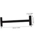 Heavy Duty Door Hinge Adjustment Tool Set With Long Handle Hinge Bender Wrench For Commercial And Residential Doors Adjustable Torque Wrench For Precision Alignment 134 And 180 Degree Hinge Compatibility in black with dimensions 15.05in by 4.32in shown.