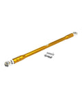 Gold CNC Aluminum Clutch Shift Linkage Rod For Harley Davidson FL Softail And Touring Models Adjustable Bolts 6061 T6 Anodized Finish Fits 86 And Up Ready To Install, with bolts